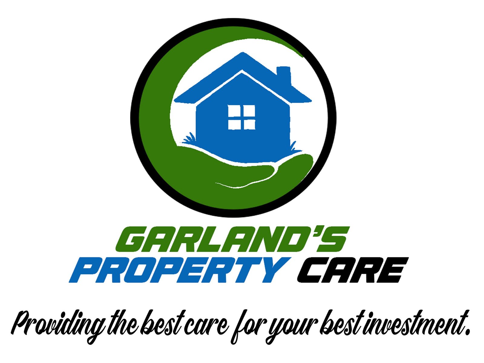 Garland's Property Care logo with the tagline Providing the best care for your best investment