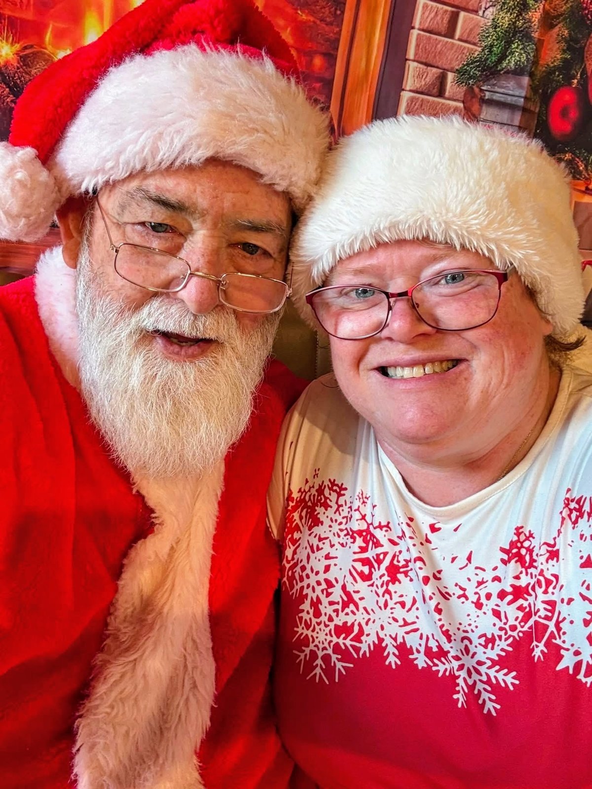David and Tina Lock as Santa D and Mrs. T Claus