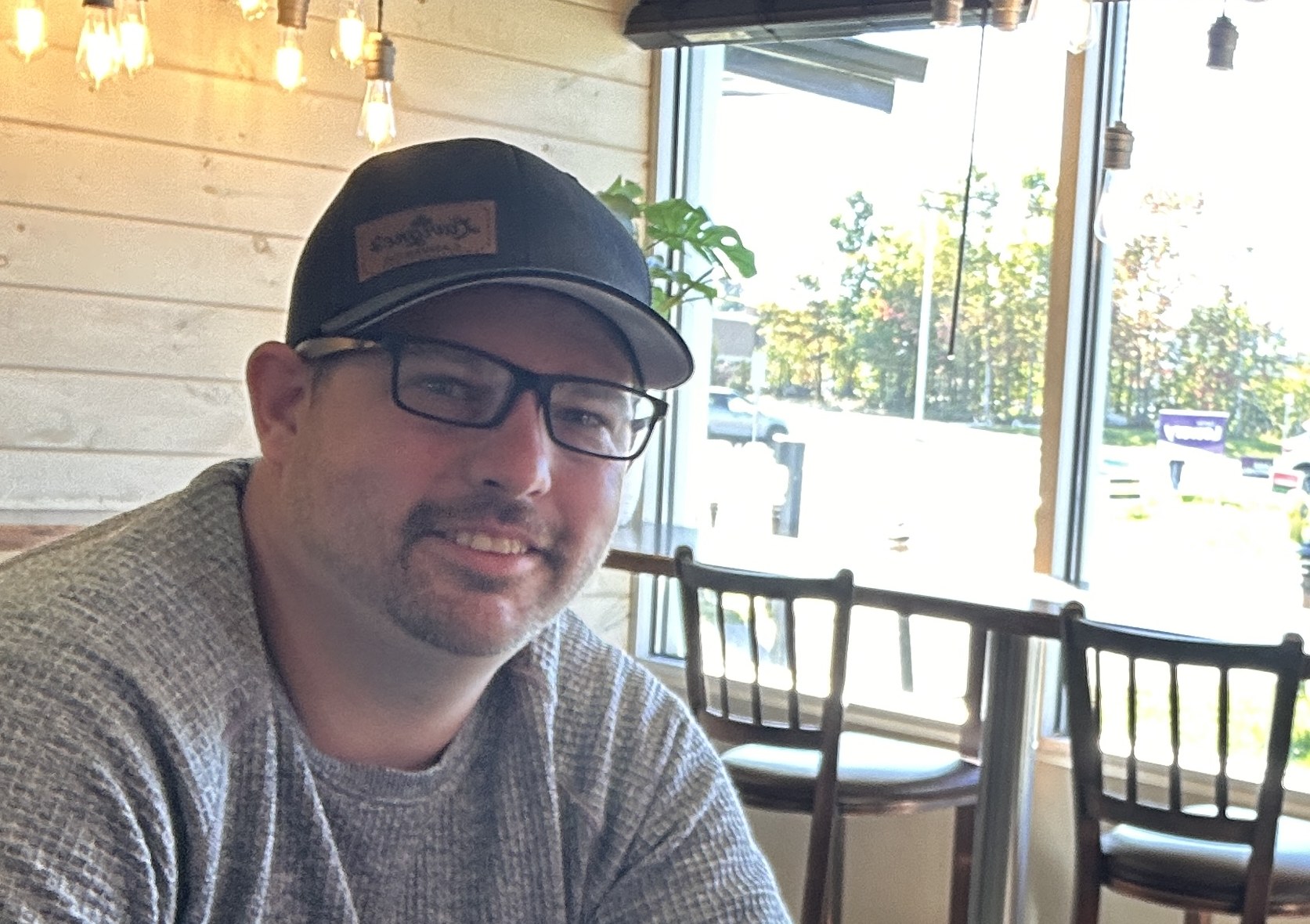 Pat Lavigne, owner of Lavigne's Car Audio, at a North Bay coffee shop