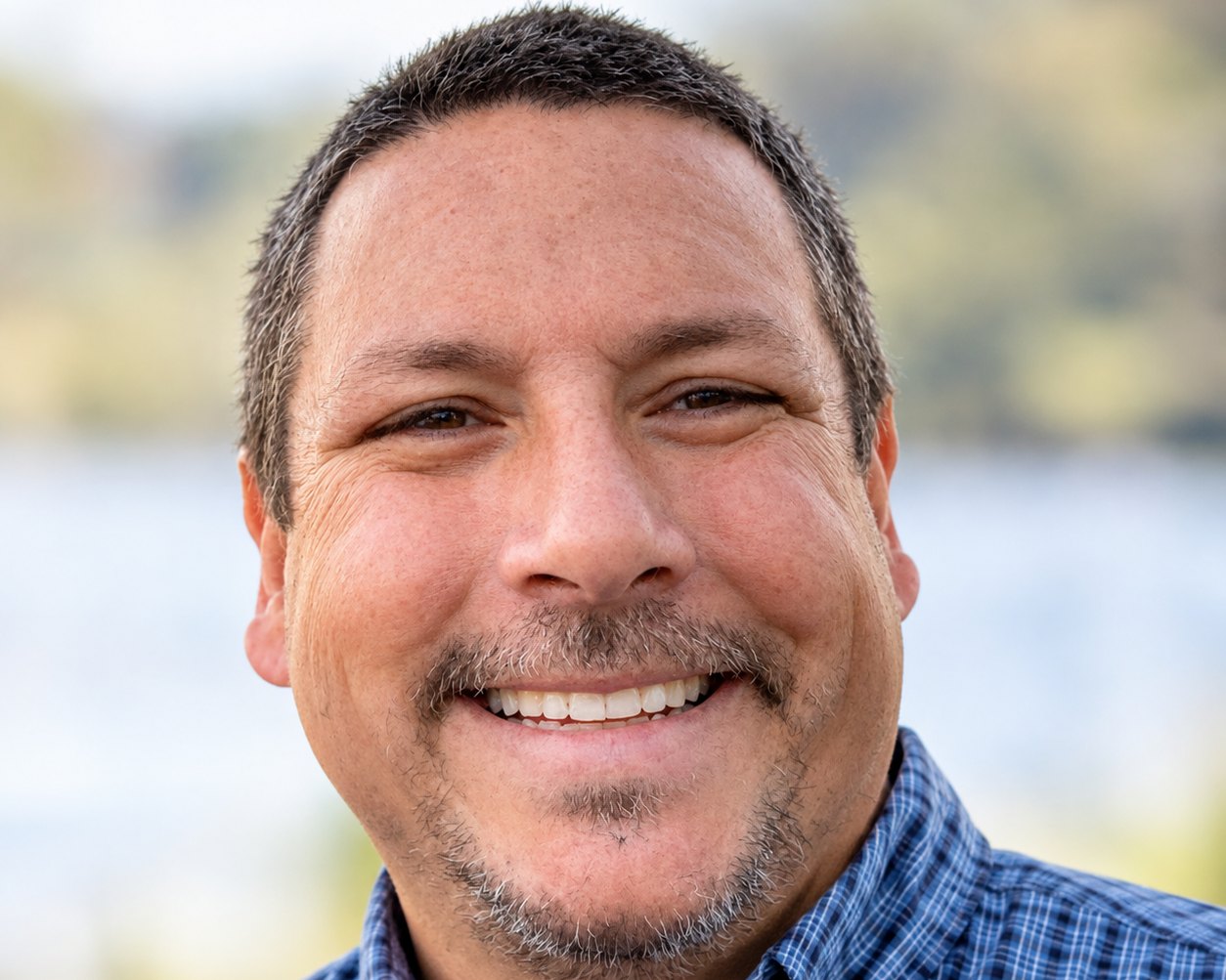 Matthew Laker, independent financial broker in North Bay, by the water